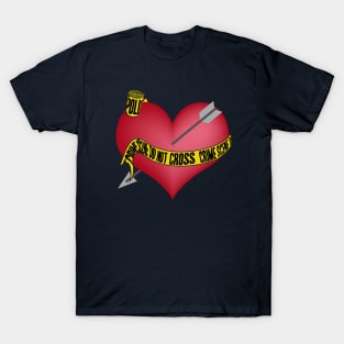 Crime Scene Heart T-Shirt